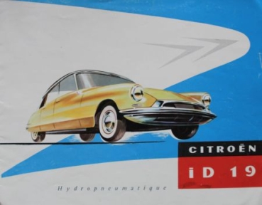 Citroen ID 19 Modellprogramm 1959 Automobilprospekte (0988)